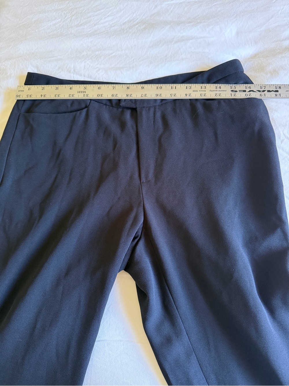 Oscar Maxx California Black Wide Leg Dress Pants Size 8 Made in Canada - Picture 5 of 9